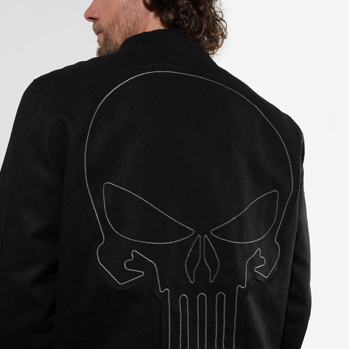 The Punisher Canvas Bomber Jacket - Heroes & Villains-Marvel-Bomber Jacket