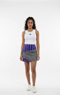 THE TOLANI SHORT SKIRT - BLUE