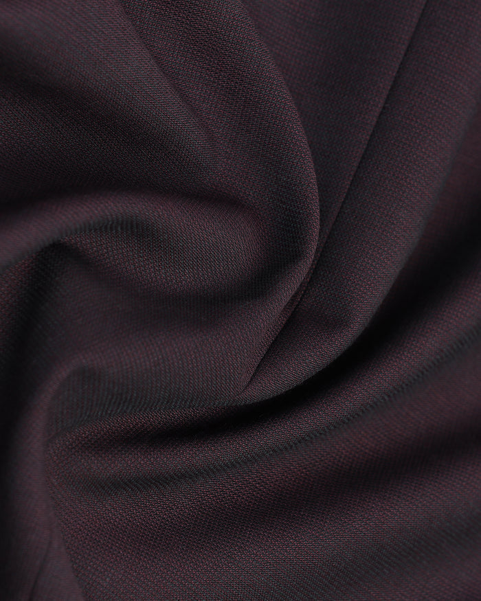Three Piece Purple Textured Formal Suit - Macren