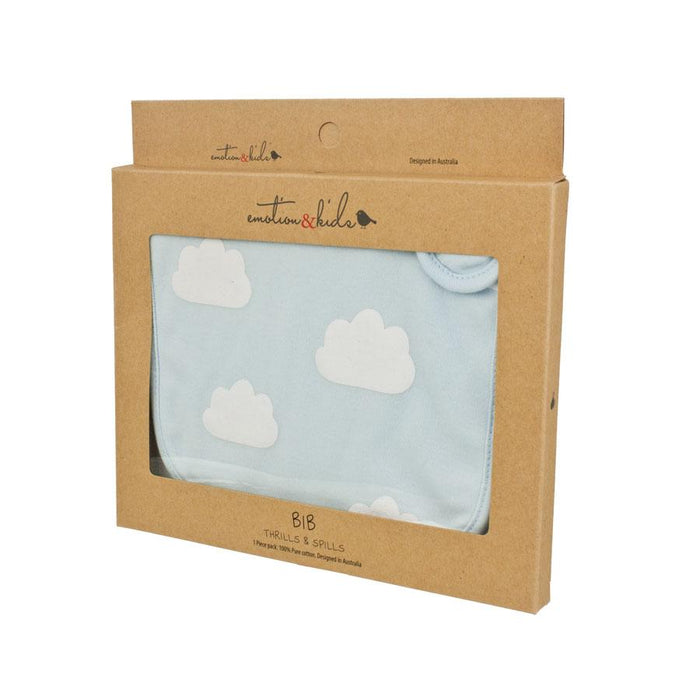 Emotion & Kids Thrills and Spills Bib - Cloud Bib | Koop.co.nz