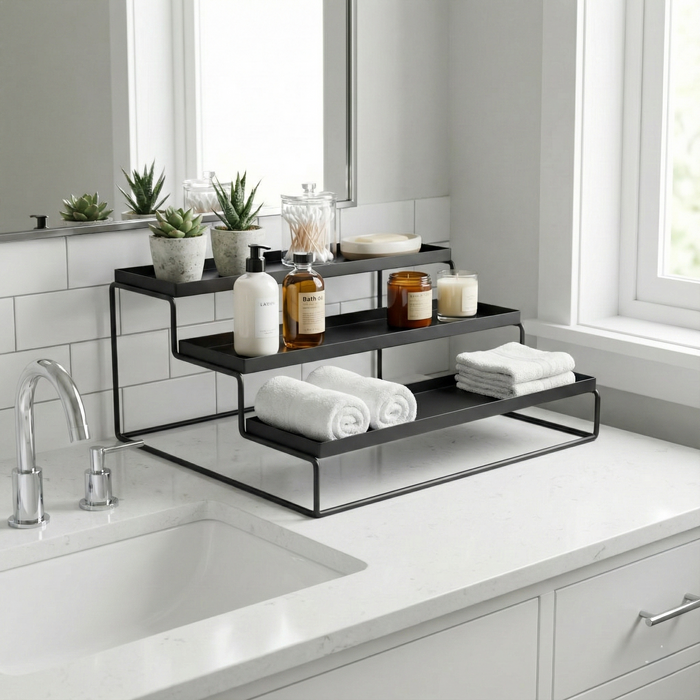 TRIZEN Step Rack - Black #Color_Black