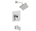 Tub and Shower Faucet Trim Kit with Shower Head, Single Handle, Chrome