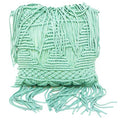 Stoneleigh & Roberson Turquoise Macrame Cushion (45cm) | Koop.co.nz