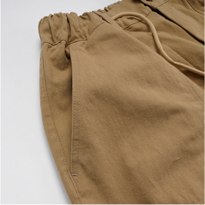 TWILL BALLOON PANTS - BEIGE RELABEL