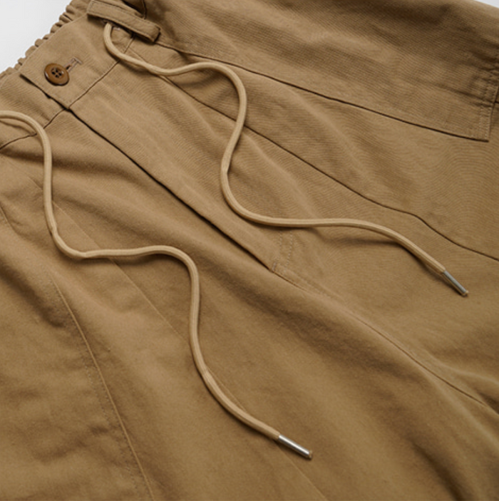 TWILL BALLOON PANTS - BEIGE RELABEL