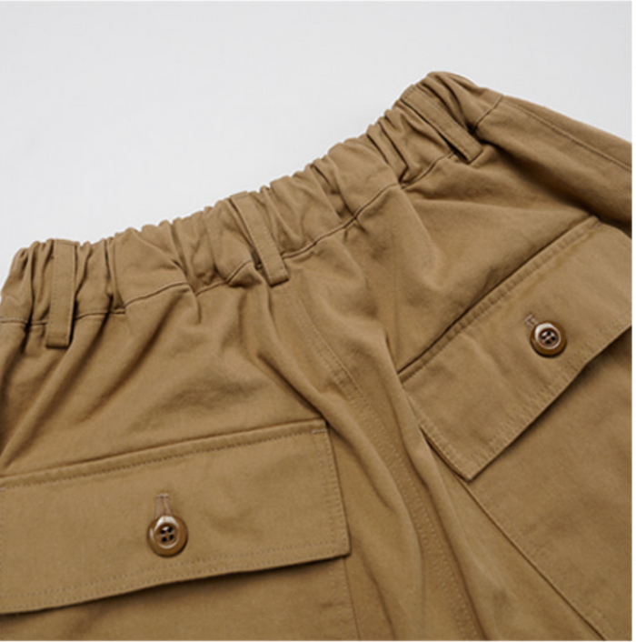 TWILL BALLOON PANTS - BEIGE RELABEL