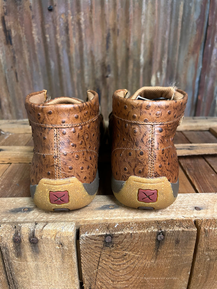 Twisted X Ostrich Print Original Driving Moc