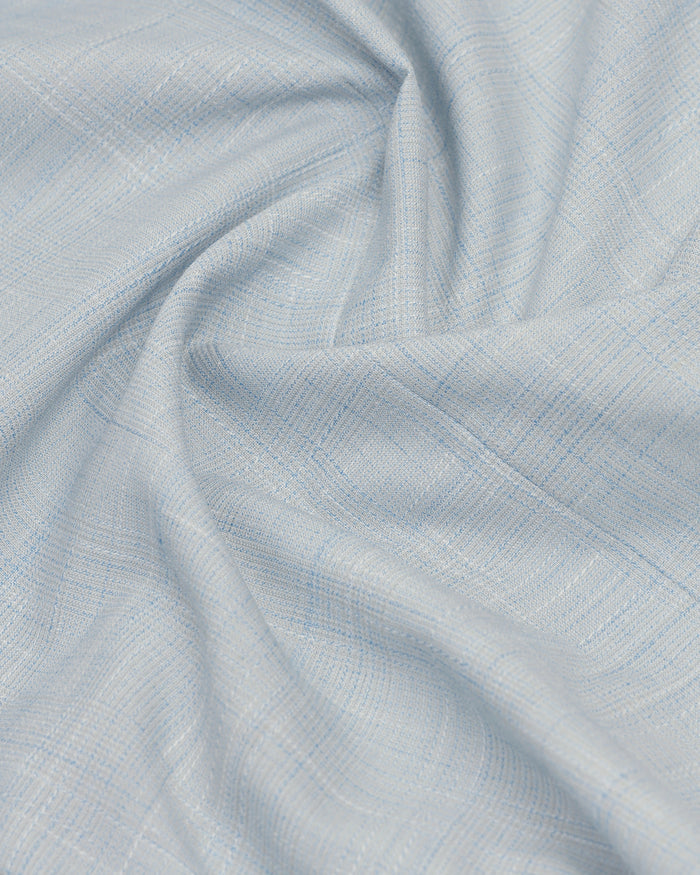 Two Piece Light Blue Check Formal Suit - Enrico