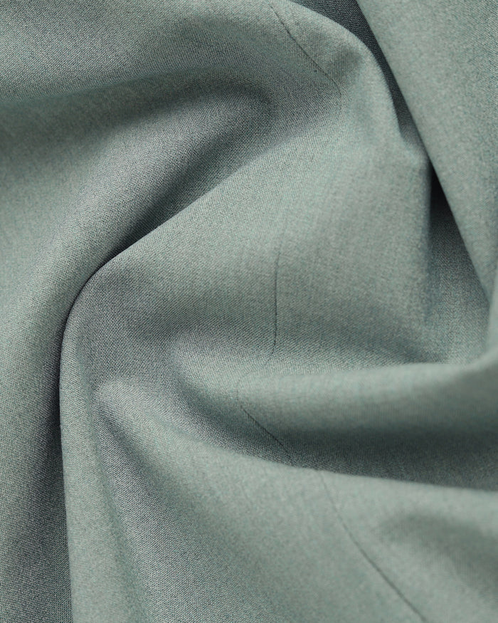 Two Piece Light Green Textured Formal Suit - Sedra