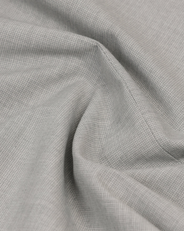 Two Piece Light Grey Textured Formal Suit - Dave