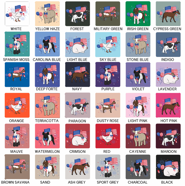 USA Animals-CHOOSE YOUR ANIMAL– Crewneck