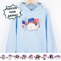USA Animals-CHOOSE YOUR ANIMAL– Hoodie