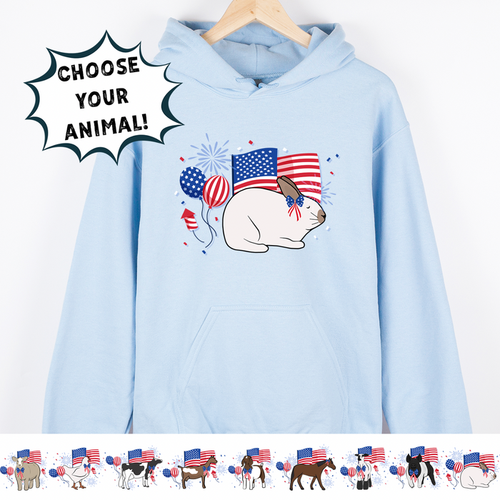 USA Animals-CHOOSE YOUR ANIMAL– Hoodie