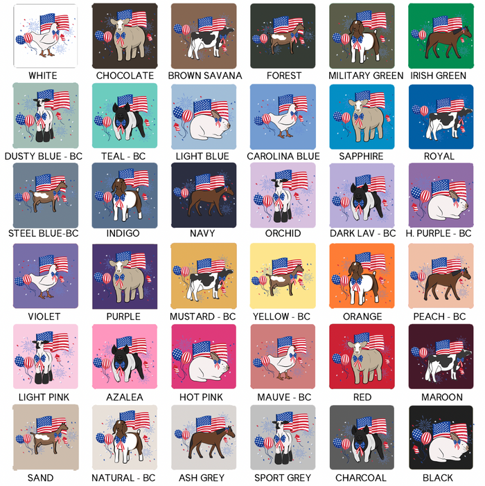 USA Animals-CHOOSE YOUR ANIMAL– Hoodie
