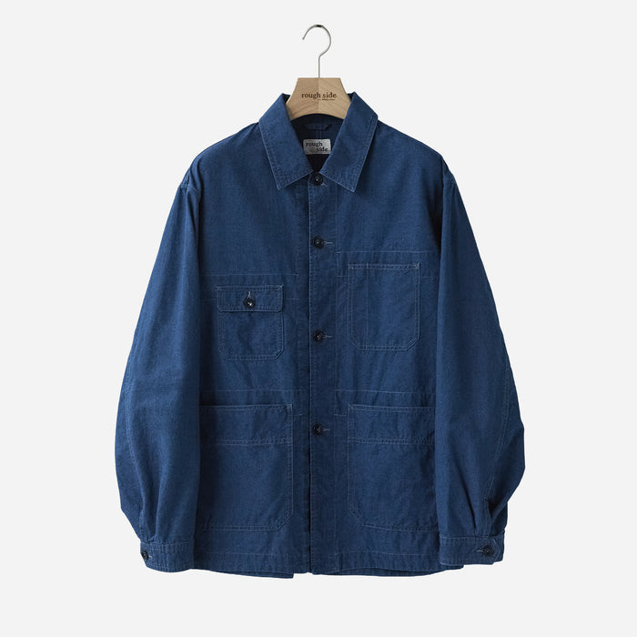 UTILITY WORK JACKET - INDIGO BLUE