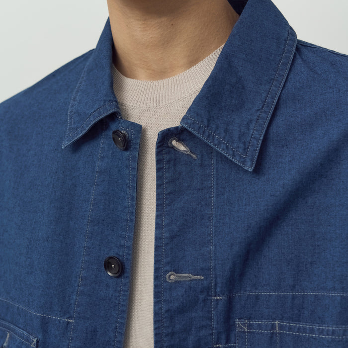 UTILITY WORK JACKET - INDIGO BLUE