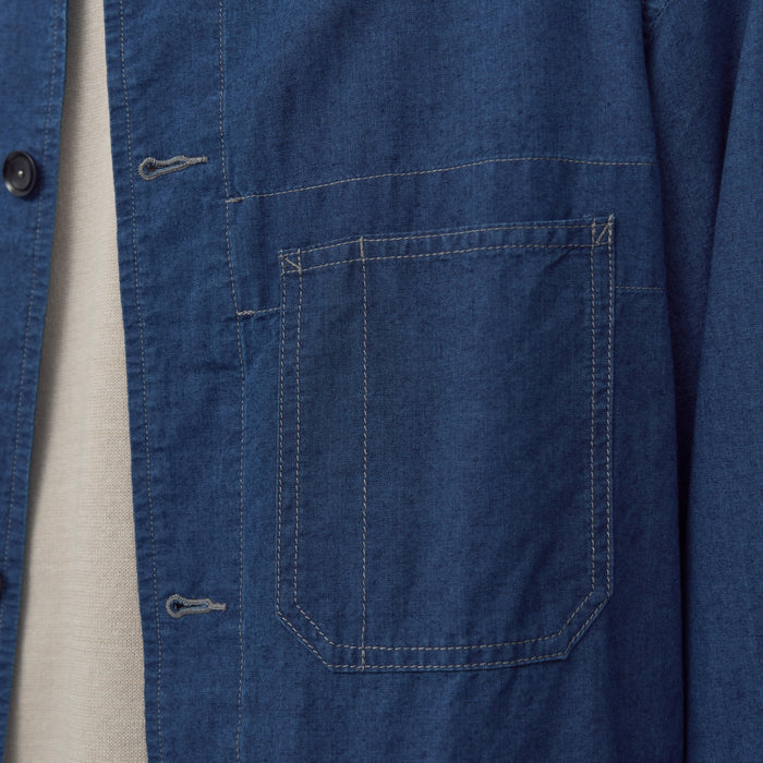 UTILITY WORK JACKET - INDIGO BLUE