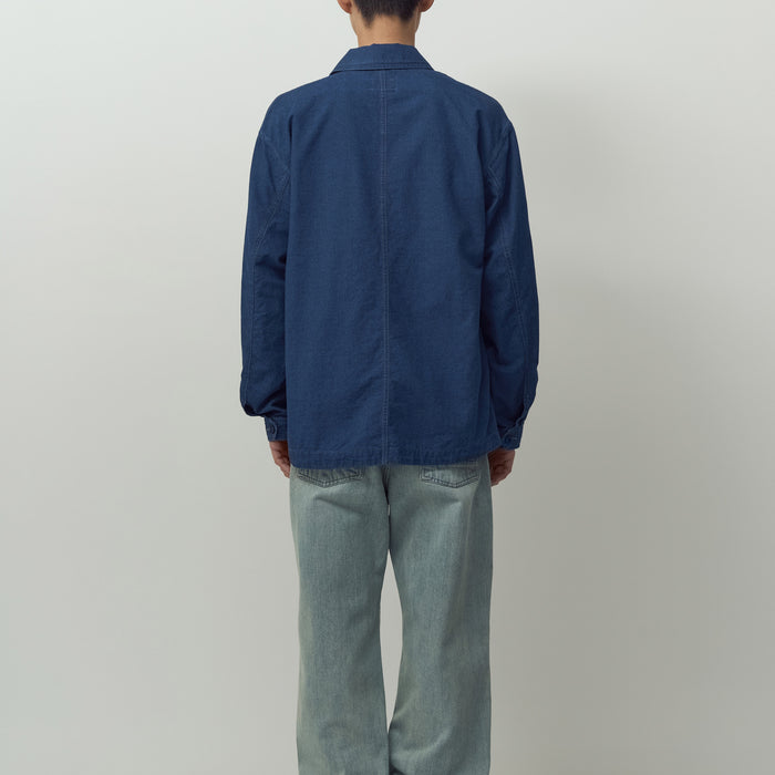 UTILITY WORK JACKET - INDIGO BLUE