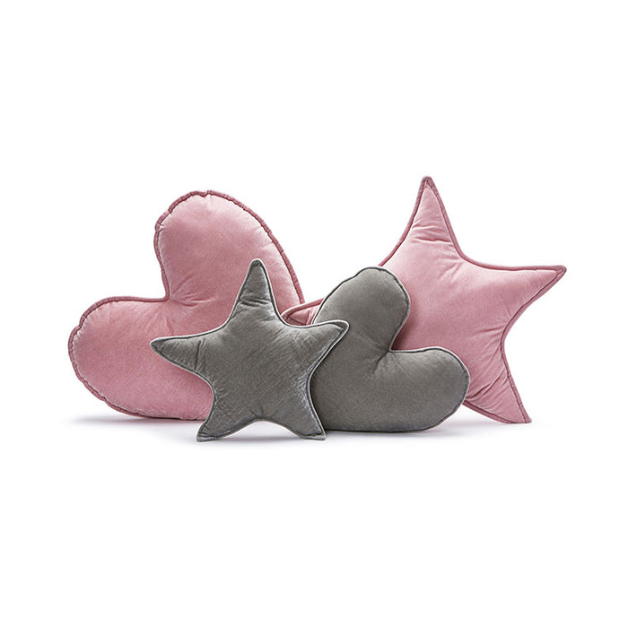 Nana Huchy Velvet Star Cushion - Grey (40cm) | Koop.co.nz