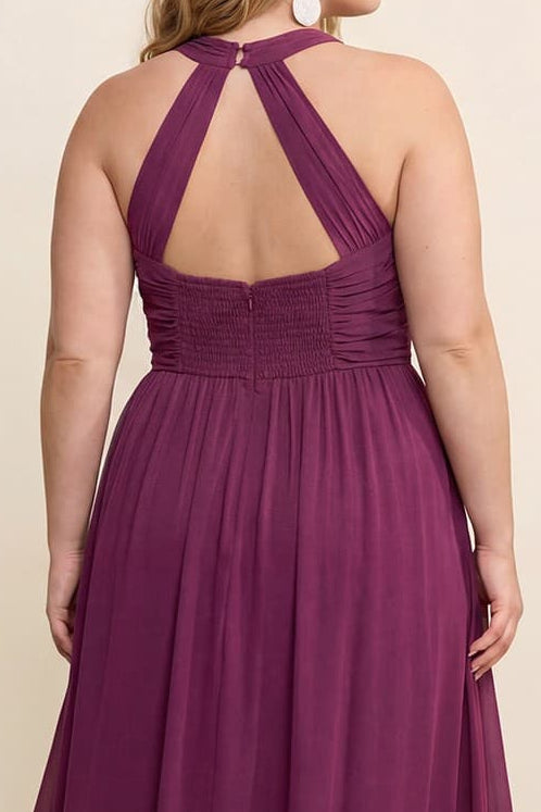 Verona Dress in Plum - Plus