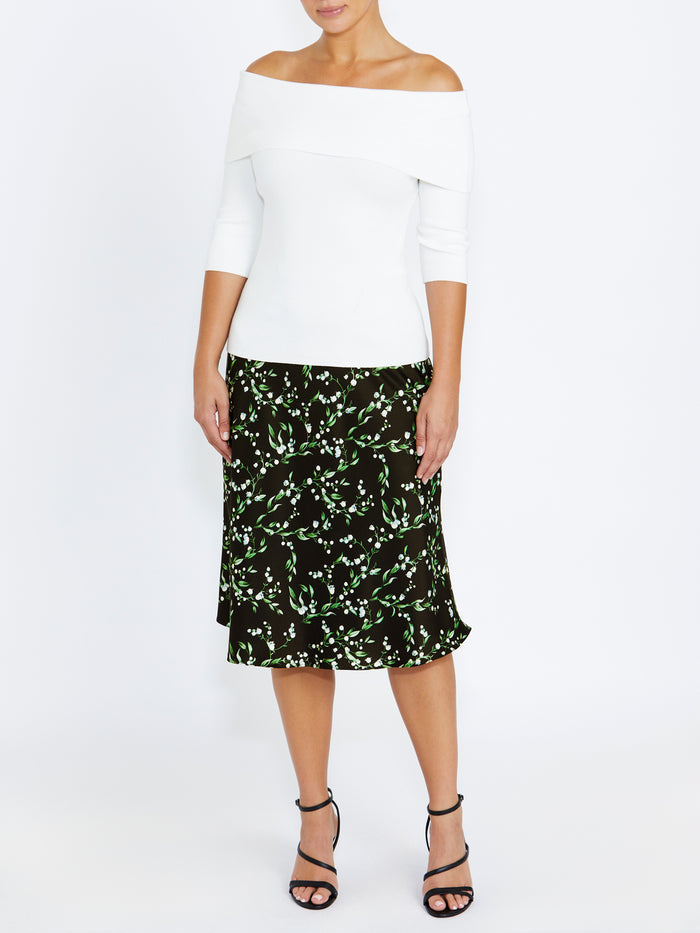 Women's Georgette Midi Length Skirt | Vianne