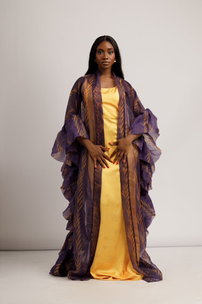 VIOLET AFRICANA KIMONO