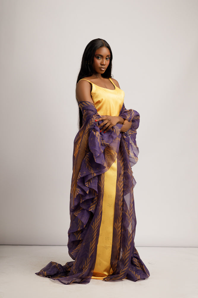 VIOLET AFRICANA KIMONO