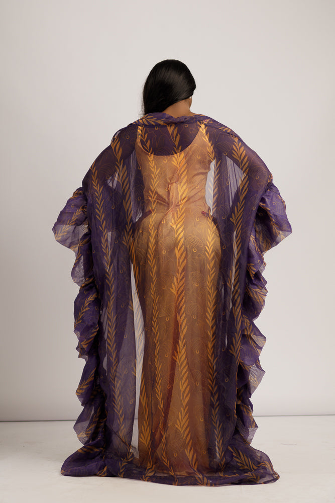 VIOLET AFRICANA KIMONO