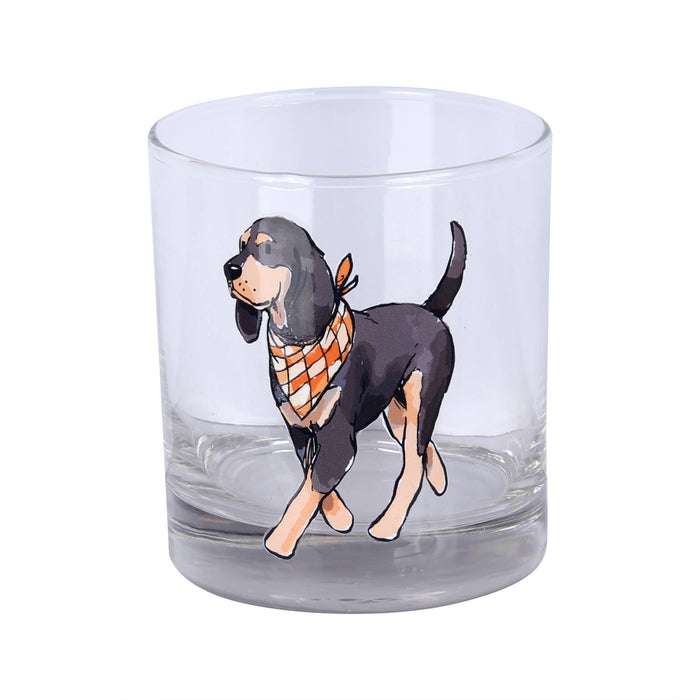 Walking Coonhound Rocks Glass