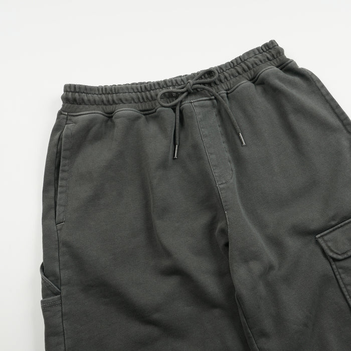 WASHED CARPENTER SWEAT SHORTS - CHARCOAL