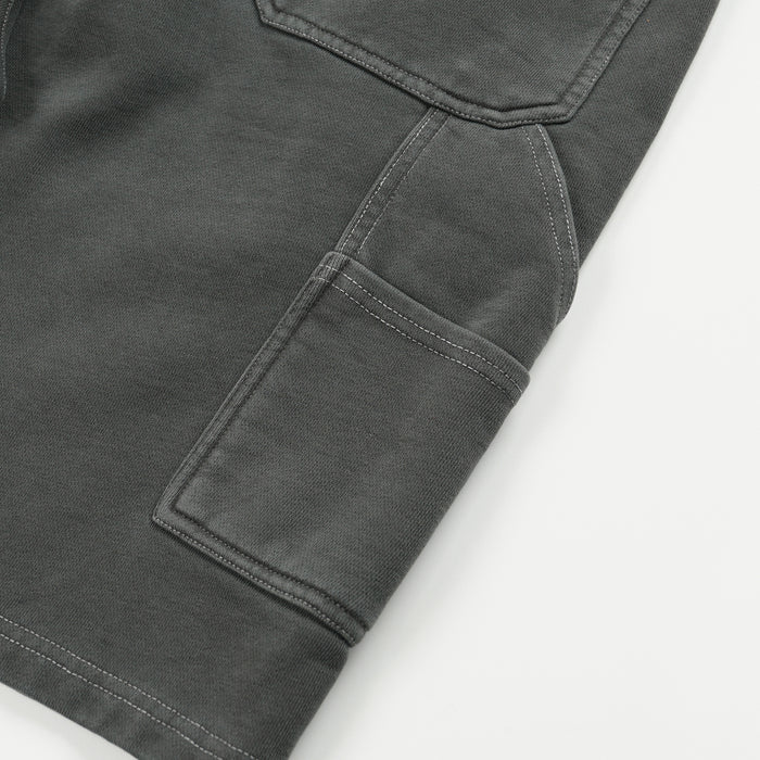 WASHED CARPENTER SWEAT SHORTS - CHARCOAL