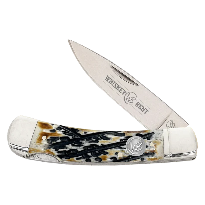 Whiskey Bent Carved Bone Lock