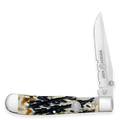 Whiskey Bent Carved Burnt Bone Trapper Lock