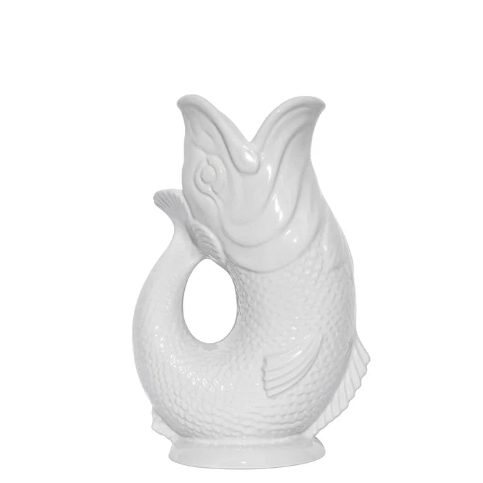 White Gluggle Jug: Large