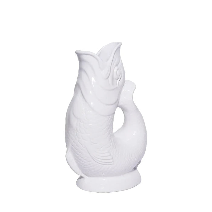 White Gluggle Jug: Large