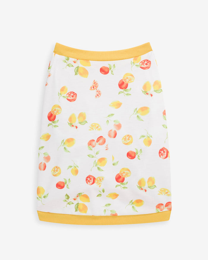 White Watercolor Citrus Sweatshirt