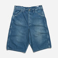 WIDE FIT 40'S PAINTER SHORTS - DENIM USED