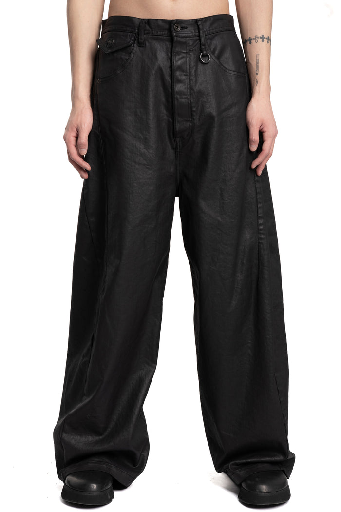 Julius_7 | SS26 - Wide-Leg Coated Denim Jeans, 937PAM5