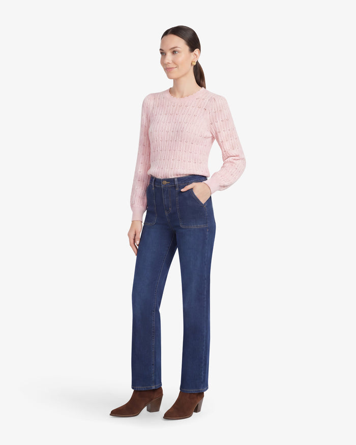 Wide Leg Denim in Dark Wash