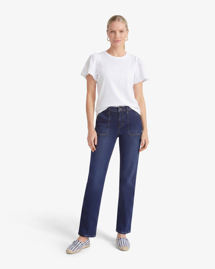 Wide Leg Denim Pant