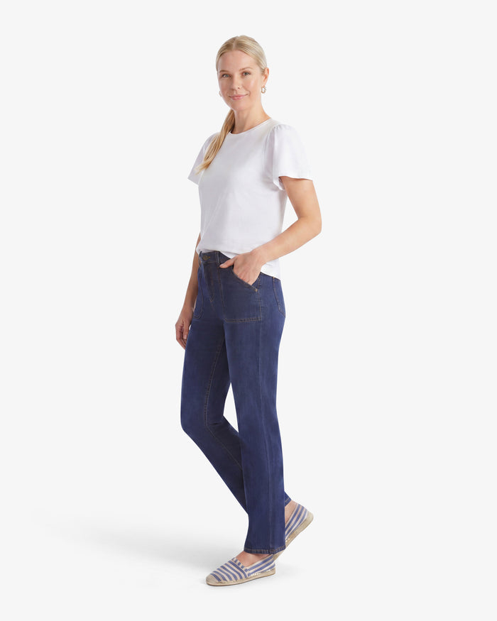 Wide Leg Denim Pant
