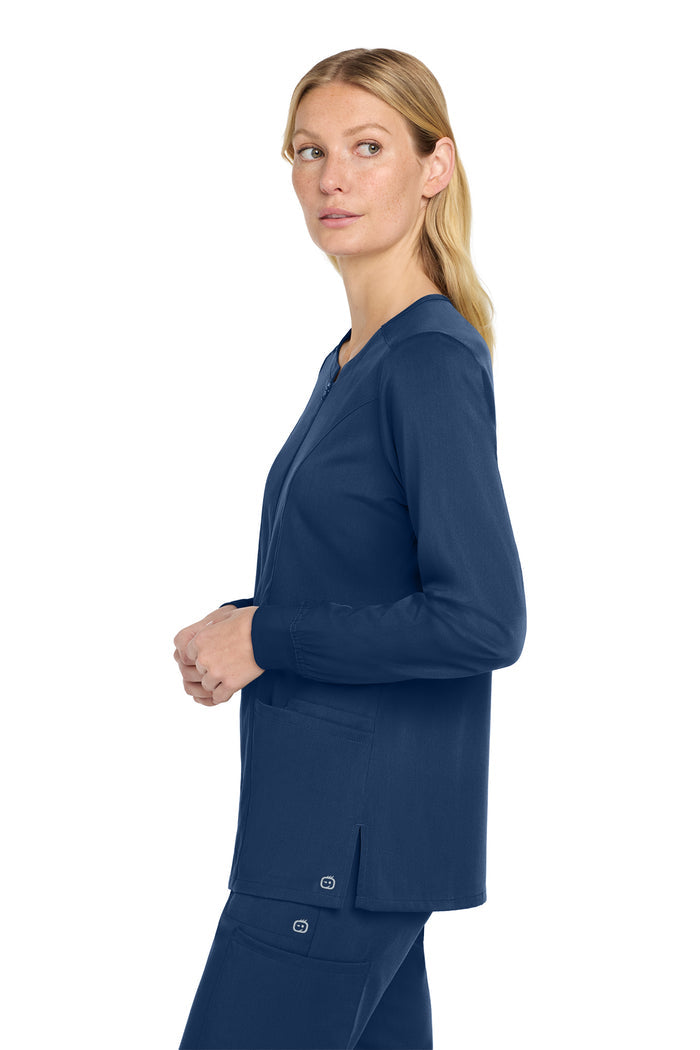 Wink® Women’s Premiere Flex™ Full-Zip Scrub Jacket | WW4088 - The Lemon Print & Design Studio