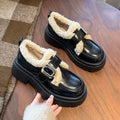 Women’s British-Style Fur Loafers