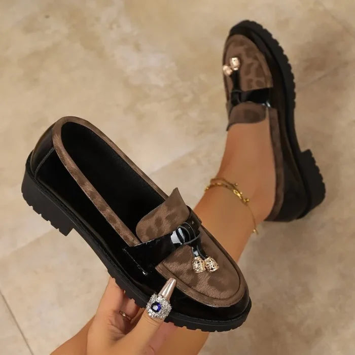 Women’s Leopard Platform Loafers