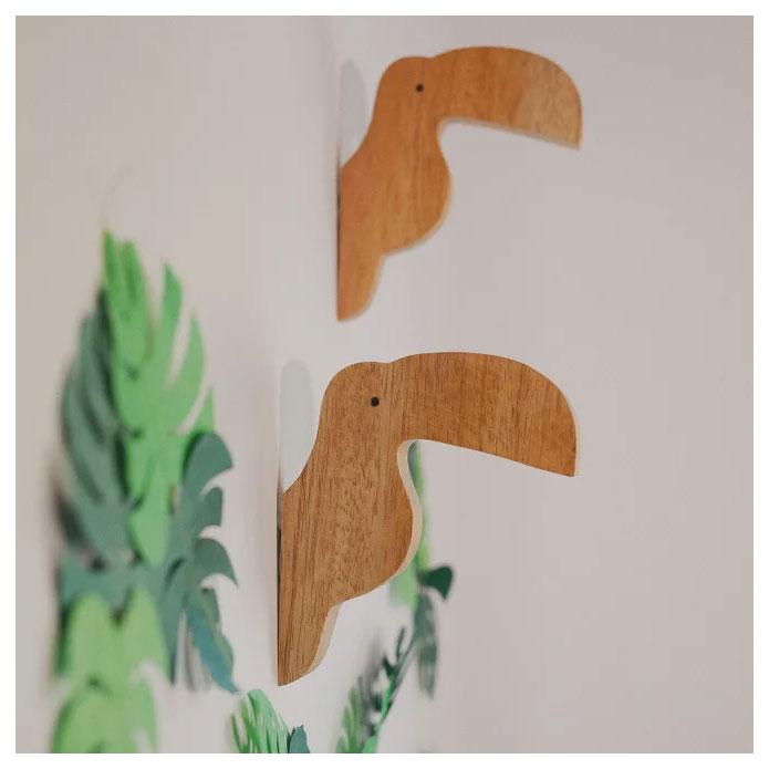 Misery Guts Wooden Bird Wall Hook – Toucan | Koop.co.nz
