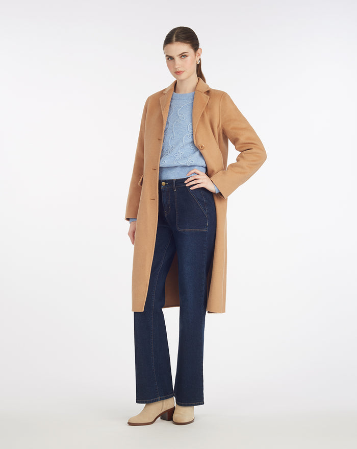Woods Coat in Camel