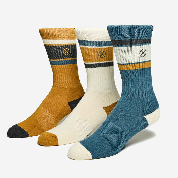 X-Men Ribbed Crew Sock Set - Heroes & Villains-Marvel-Socks