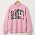 Zebra Agvocate - Light Pink Mock Neck