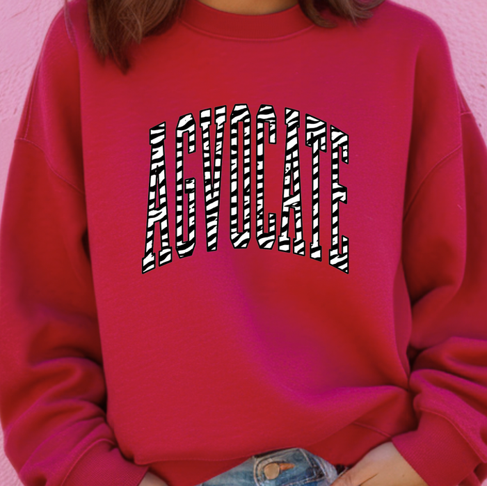 Zebra Agvocate– Crewneck