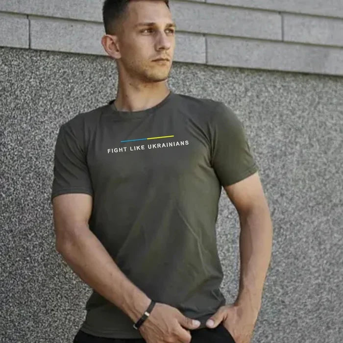 Zelensky T Shirt "Fight Like Ukrainians"